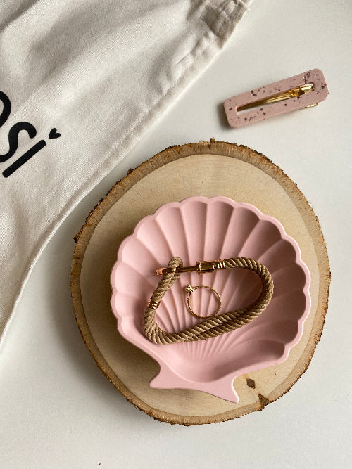 Petit Vide poche coquillage Rose - Bohosi Atelier