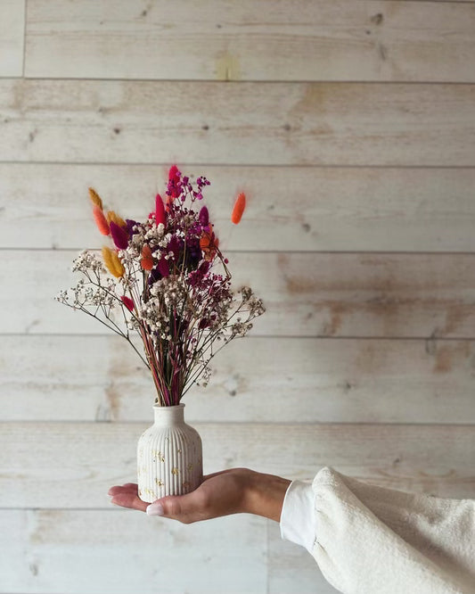 Vase fleurs séchées